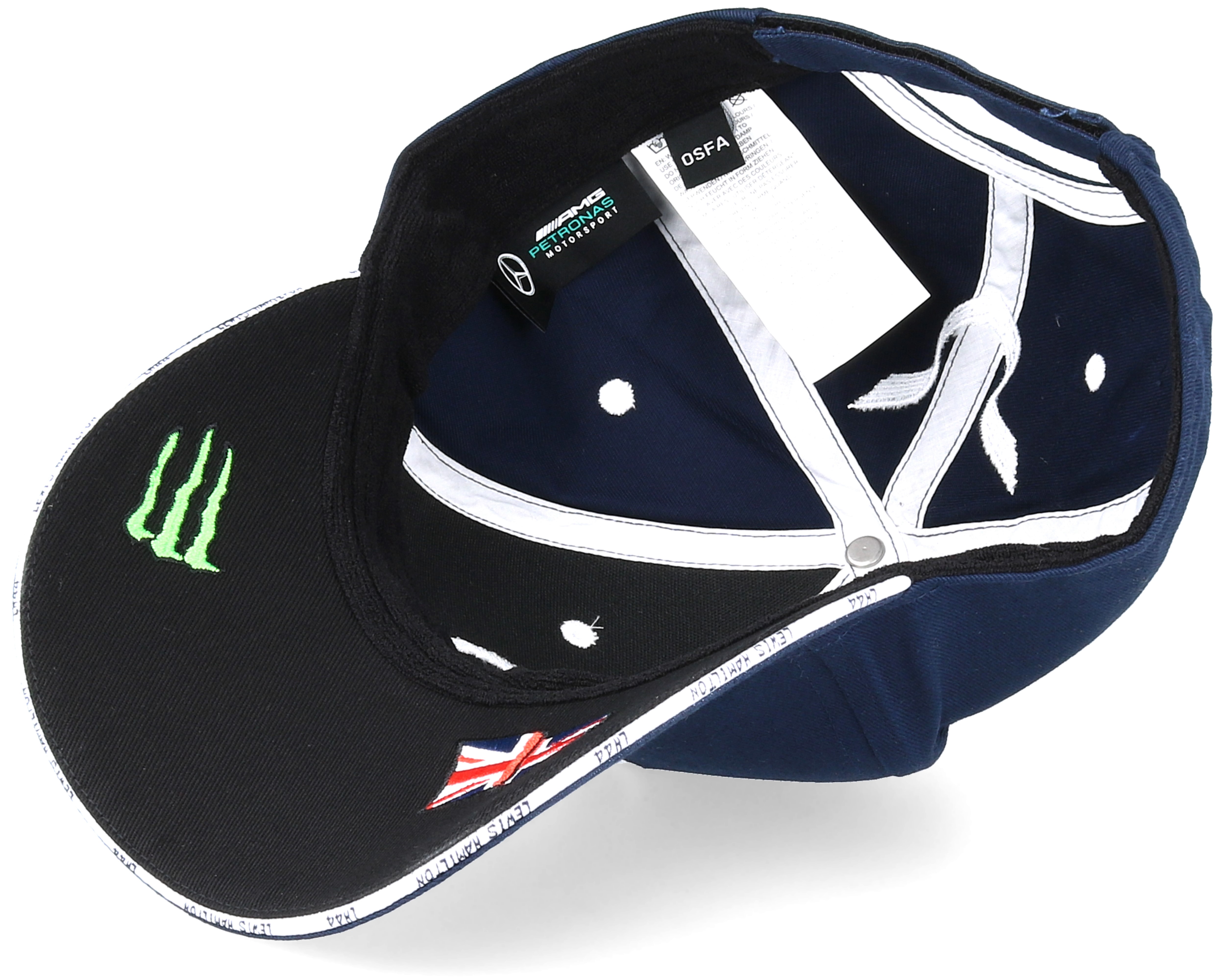 Lewis Hamilton Silverstone Cap Navy Adjustable Mercedes caps