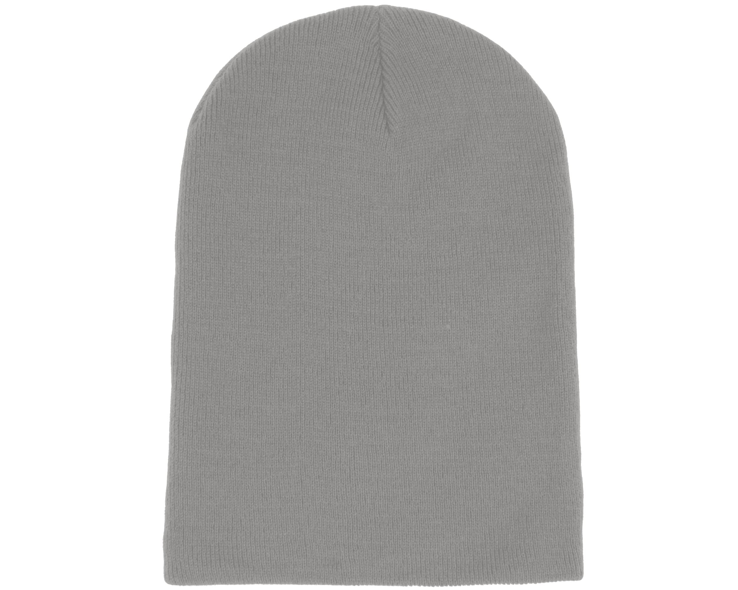 Long Beanie Light Grey - Beanie Basic beanies | Hatstore.co.uk